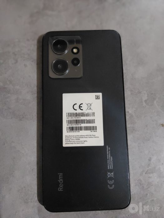 Redmi Note 12; Xotira 6/128 Gb; Yili:2023