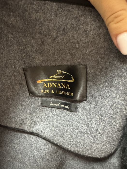 Palton lana cu blana naturala