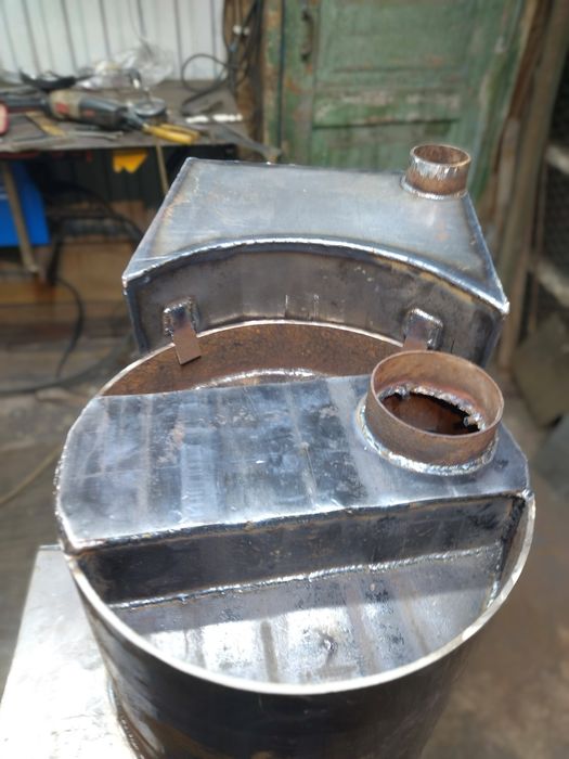 Вертикальная печь для бани.