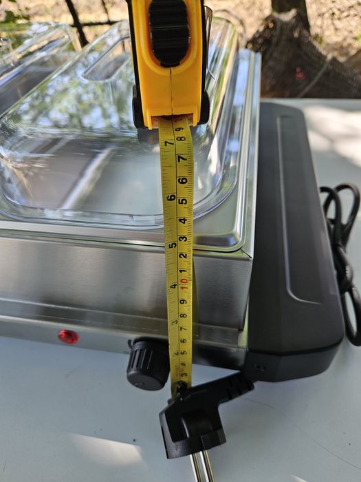 Бен-мари топло със сух нагревател отдолу  със три гастронорми