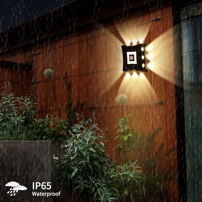 ENCOFT LED Outdoor Light with Motion Sensor 18 W Outdoor Lamp Black