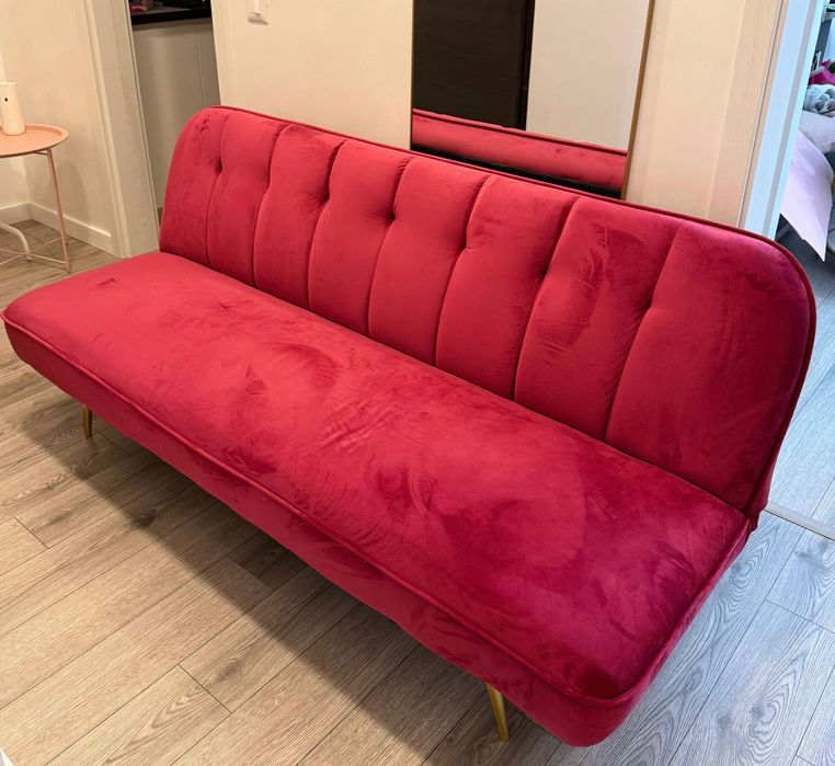 Canapea roz extensibila