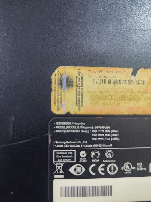 Ноутбук samsung np300