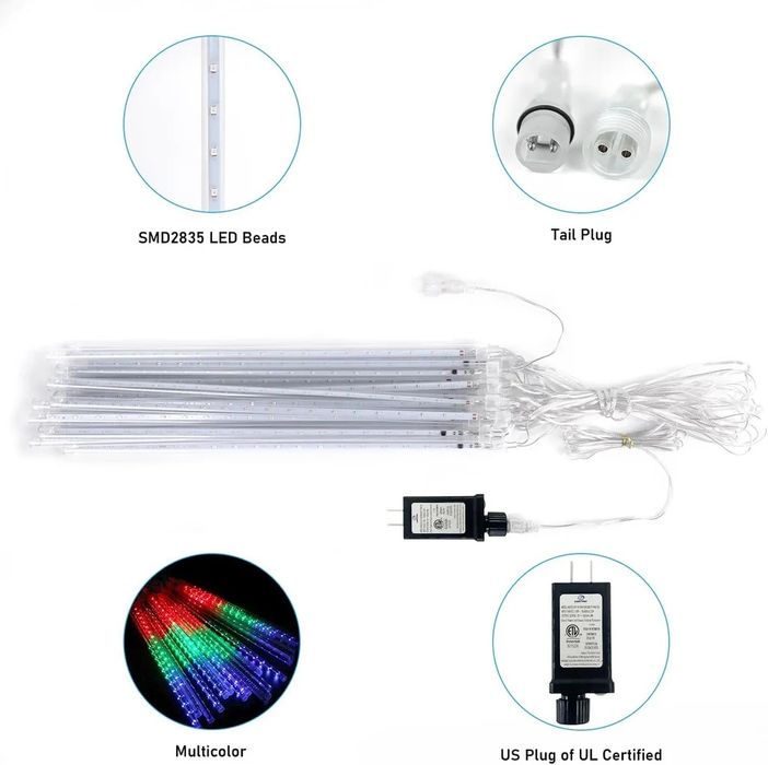 Намаление! Коледни LED висулки Цветни или Бели