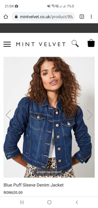 Geaca denim originala Mint Velvet