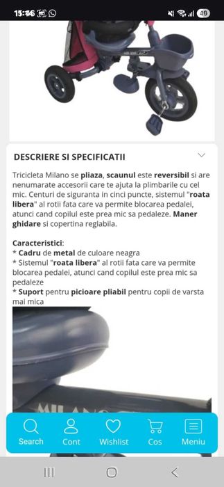 Tricicleta fetita