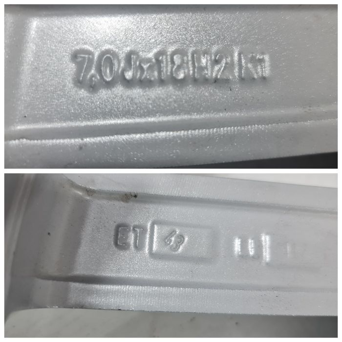 Jante 18 Audi Q3, VW, Seat, Cupra Skoda, 7Jx18, ET43, 5x112, 57.1mm