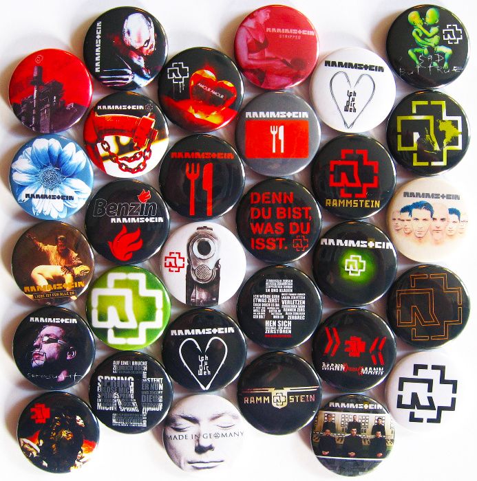 Значки на различни рок, поп, метъл групи, 30бр в комплект за 30лв