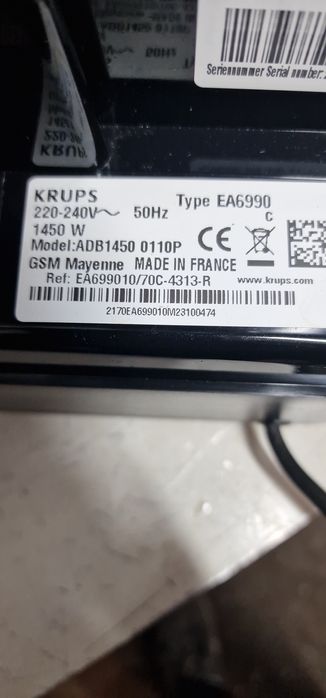 Vand Expresor KRUPS EA 6990