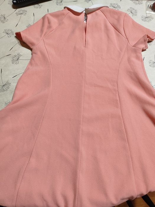 Детска рокля цвят банан