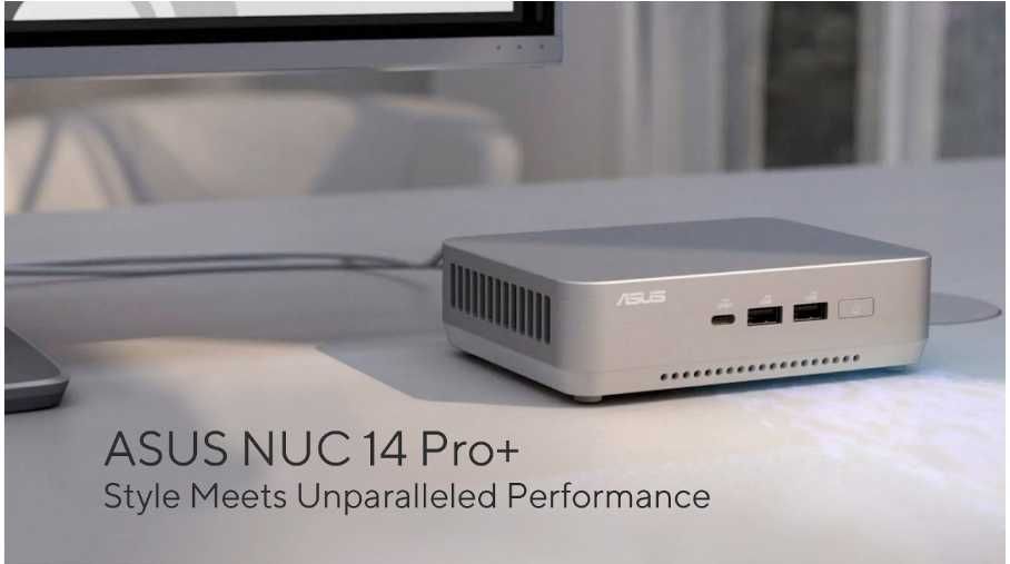 Мини ПК ASUS NUC 14 PRO+ Intel Core Ultra 9 185H, 64/1TB Slv AI ready