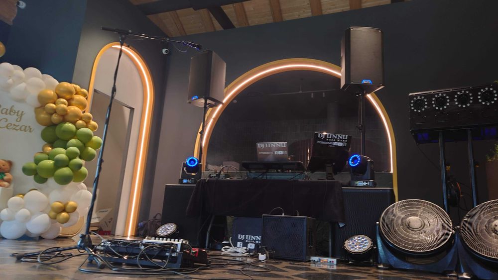 Dj UNNU - Sonorizare, efecte lumini, fum greu