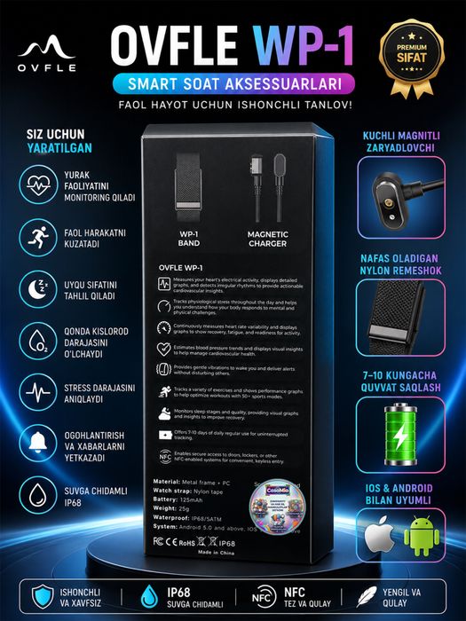 Ovfle smart braslet whoop bilan 1ga1