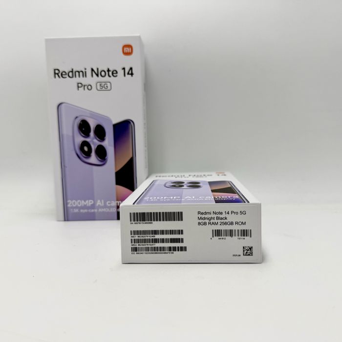 Xiaomi Redmi Note 14 Pro 5G Midnight Black 8GB RAM 256GB