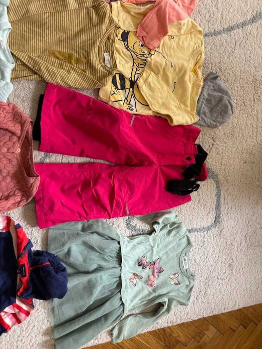 Лот момиче 18-24 запазени дрешки и панталон за сняг/ски - НАМАЛЕН