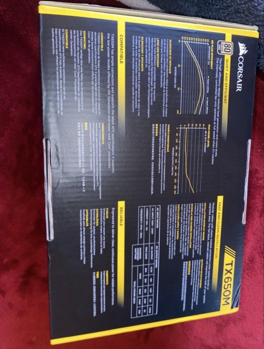 Sursă Semi-Modulară Corsair TX-650M Gold 80+