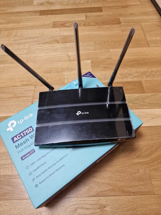 Router wireless Gigabit Dual Band TP-Link ARCHER C7, 5 porturi, AC1750