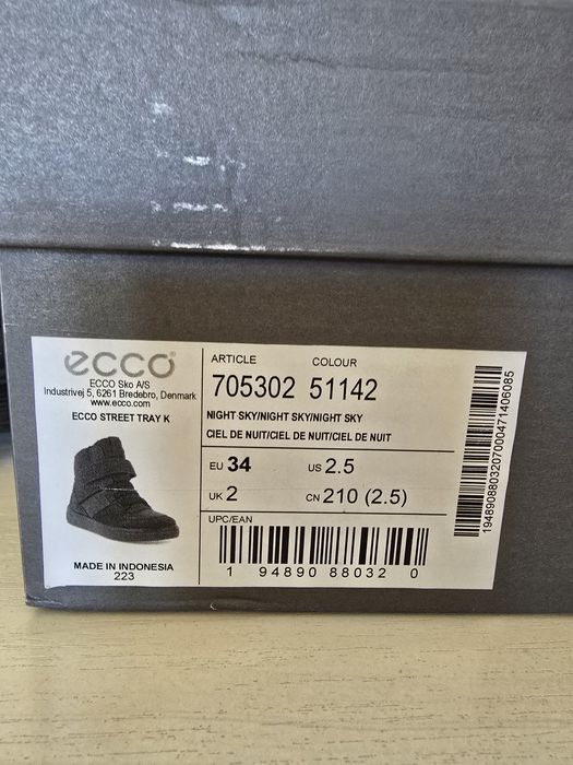 Детские осенние ботинки Ecco