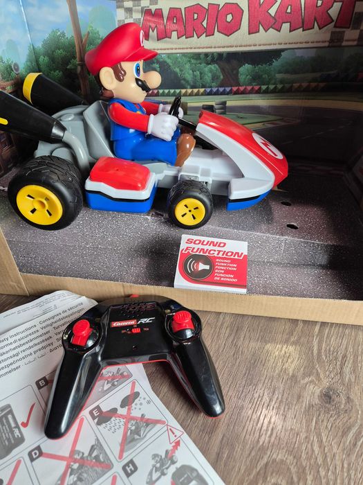 Jucarie Super Mario Kart Carrerra 1:16 cu telecomanda