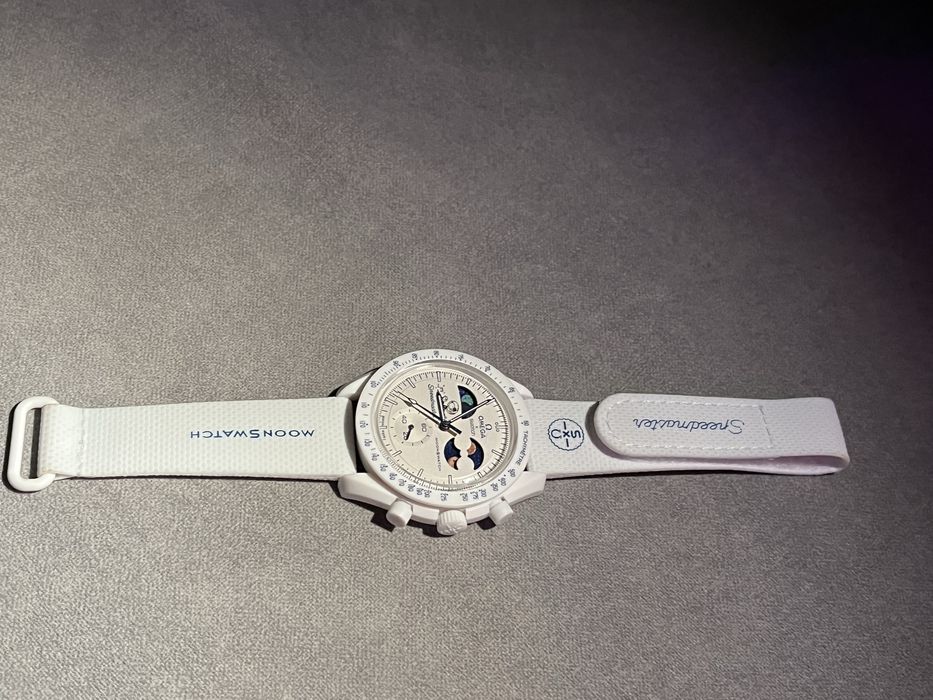 Ceas Omega x Swatch MoonSwatch – Alb – Stare foarte buna