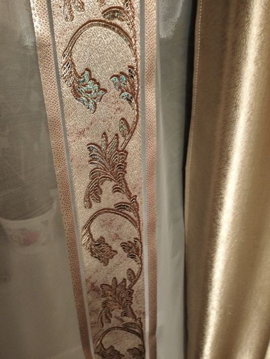 Шторы 2шт и тюль