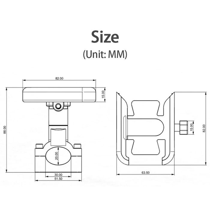 ЗДРАВА 360 метална стойка за телефон мотор скутер колело ел тротинетка