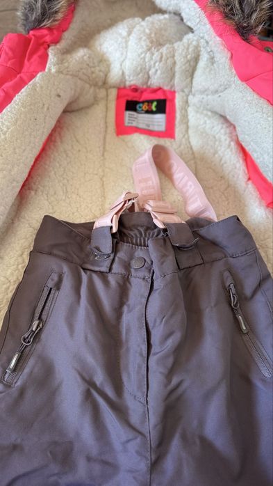 Парка на девочку, зимний комбинезон