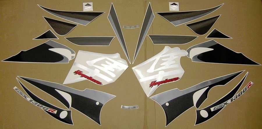 Стикери Сузуки 1300 Hayabusa 2005-2006г лепенки Suzuki Хаябуса графики