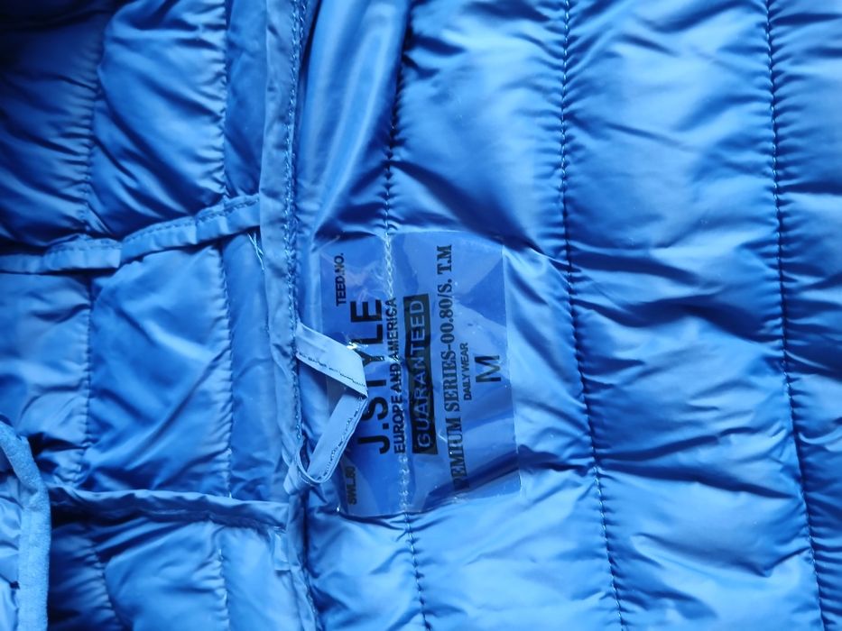 Vesta cu gluga, albastru inchis