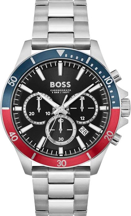 ПРОМО Нов Мъжки Часовник Hugo Boss 1514108 Troper, Сребрист