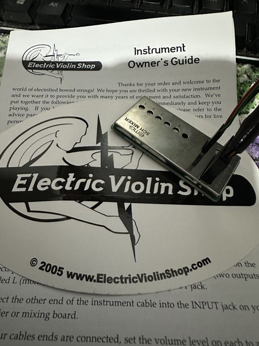 Placa vioara zeta originala EMG cu cablaj original