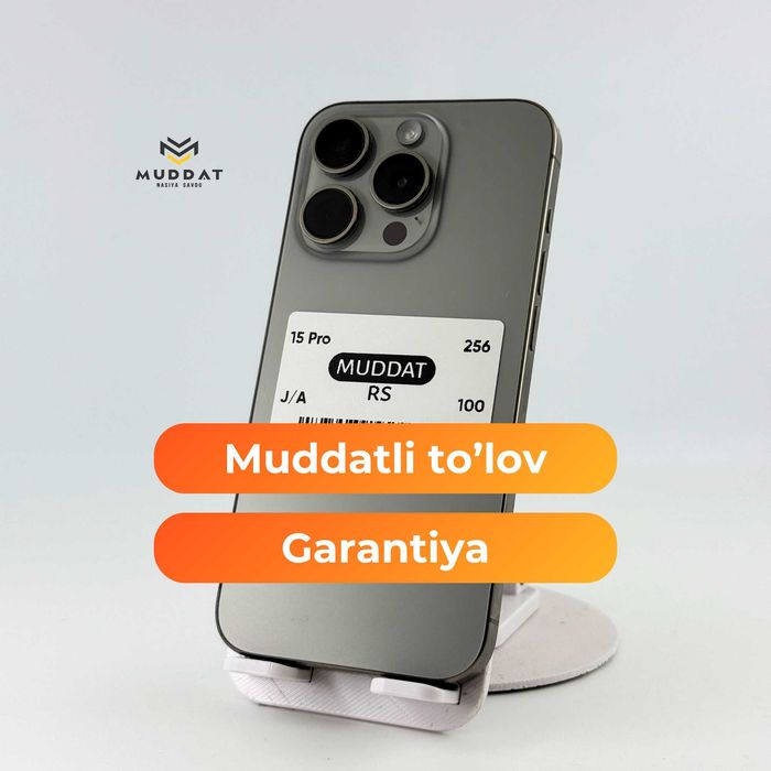 iPhone 15 Pro 256GB - muddatli to'lovga kafolat bilan