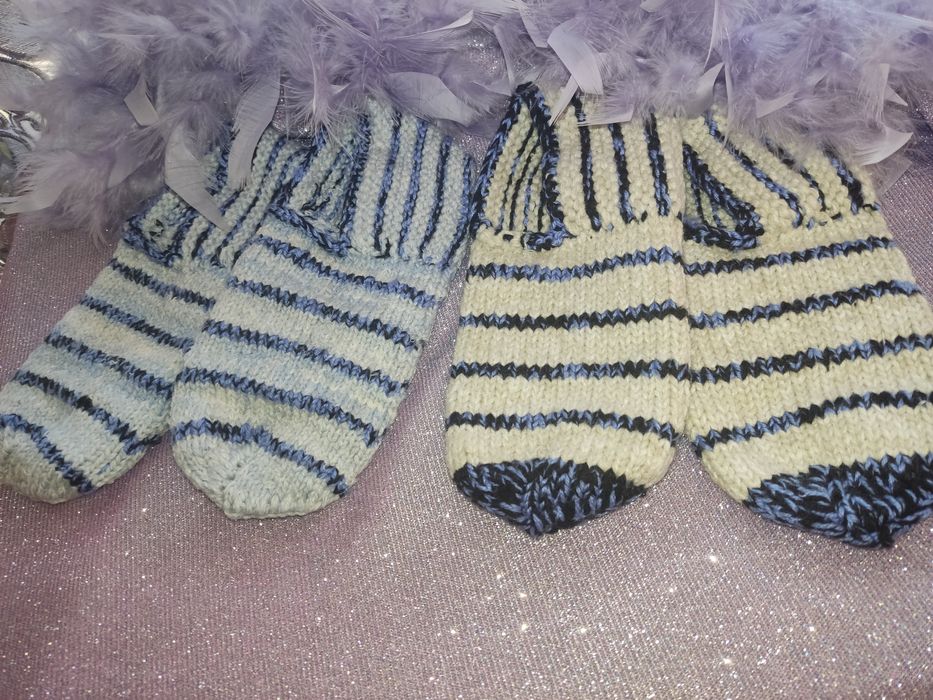 Мужские и женские вязаные тапочки и носки из чистой шерсти