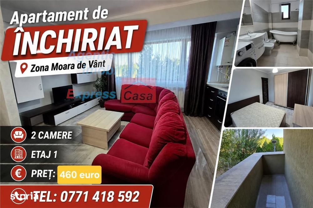 Apartament de inchiriat, 2 camere, Moara de Vant