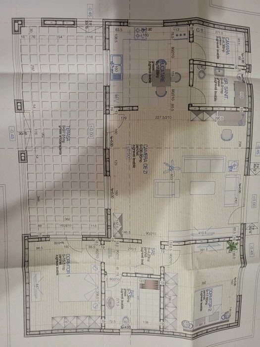 De vanzare teren + casa pe structura metalica la gri   - Com. Berceni