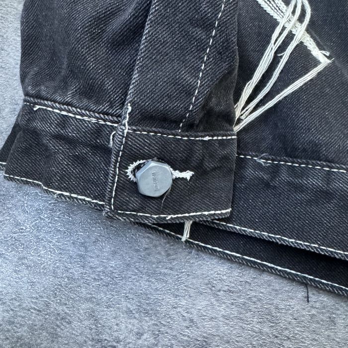 Geacă Thug Club Denim Neagră Originală Archive Streetwear Coreea de Sud – Mărimea M-L