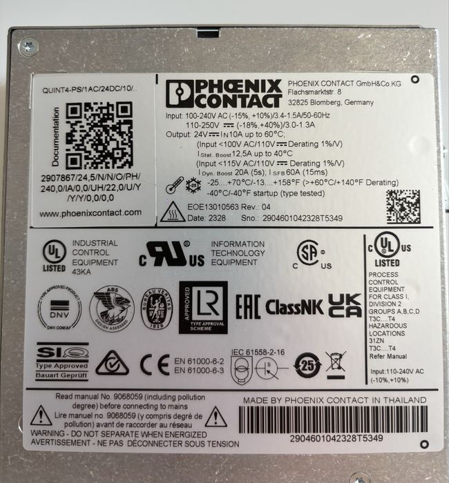Sursa de alimentare QUINT4-PS/1AC/24DC/10