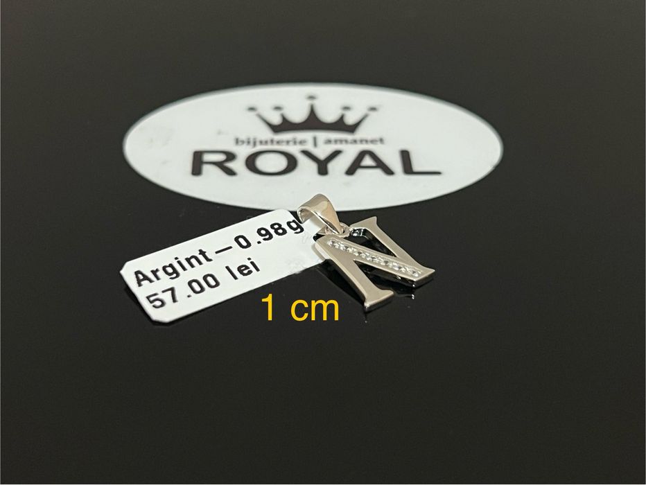 Bijuteria Royal CB : Pandant initiala argint 925