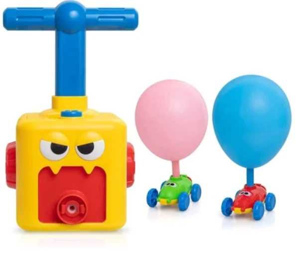 Masini propulsate de baloane cu poma distractiv si usor de folosit