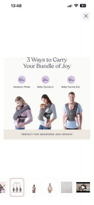 Эргорюкзак Ergobaby Embrace Soft