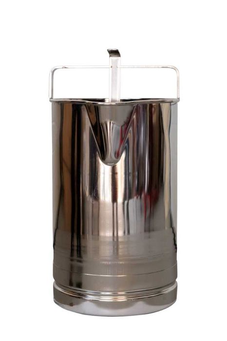 Bidon inox cu flotor pentru masurarea laptelui - 20 litri