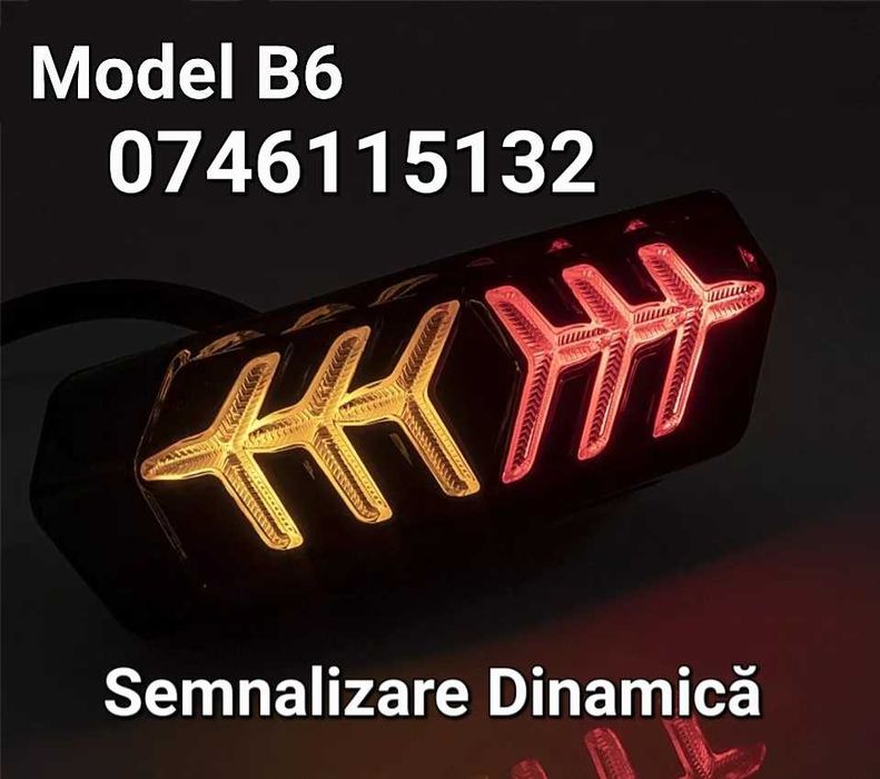 Moto Motocicleta Atv-Lampa Led-Frana-Pozitie-Semnalizare Dinamică - B6