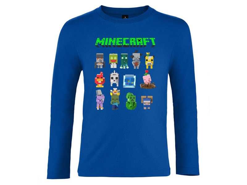 Тениски с дълъг ръкав Minecraft 3 модела
