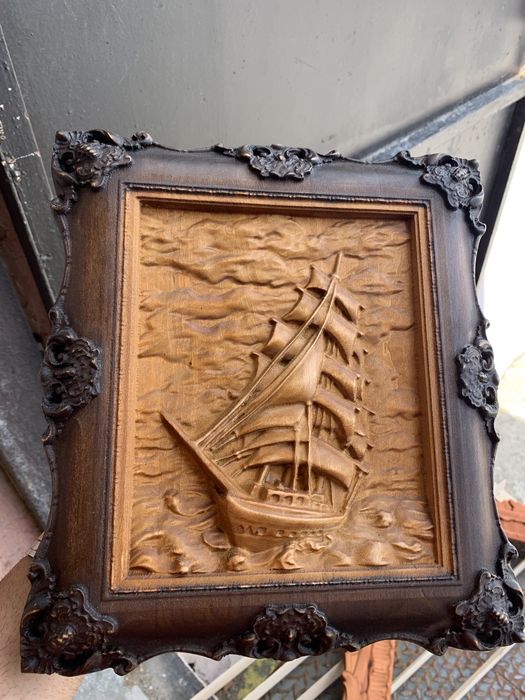 Дърворезба пано “Кораб”
