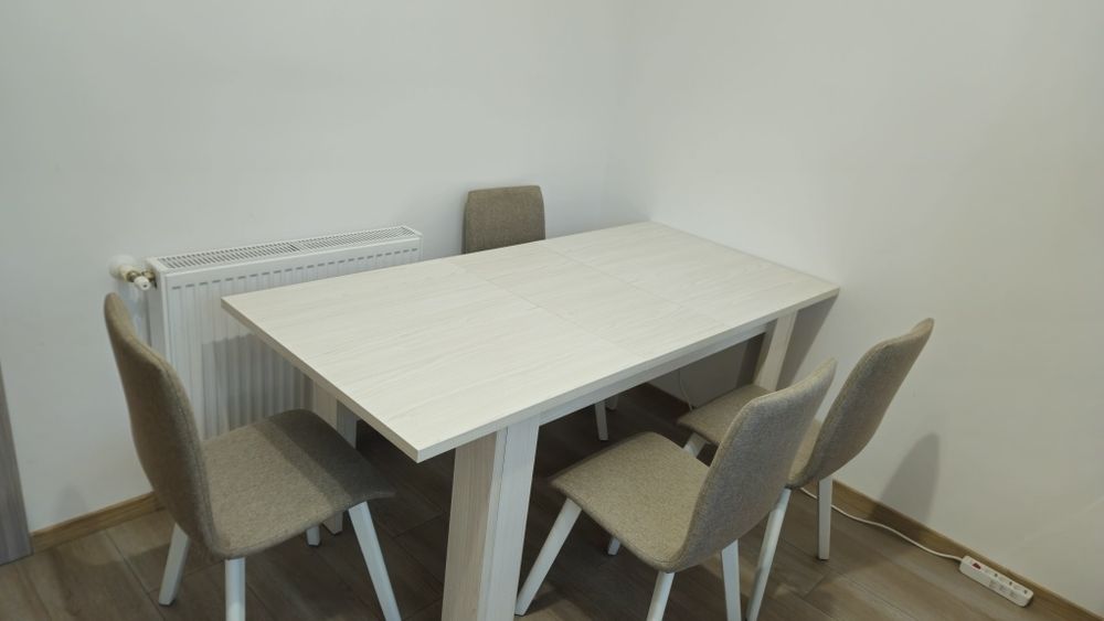 Masa 6 persoane extensibila + 6 scaune
