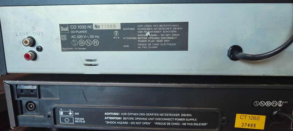 Сет Dual CV6010, усилвател, тунер и СД