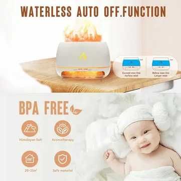 Увлажнитель воздуха с эффектом пламени и солью