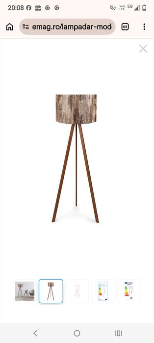 Vând lampadar ,bej/maro,stare ca nou