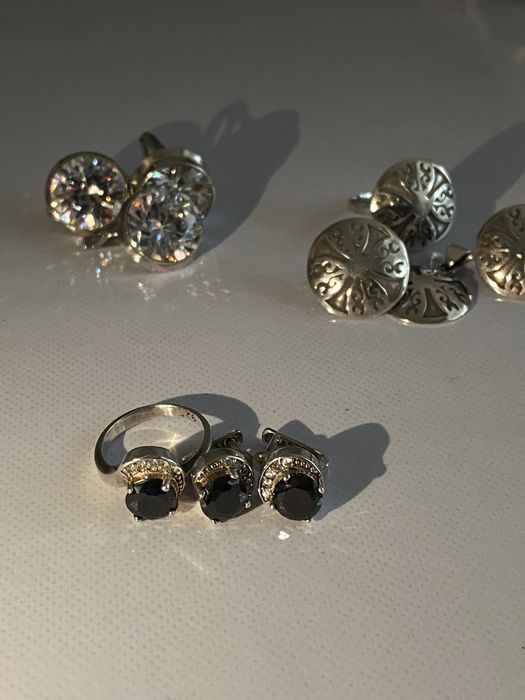 Красивые серебро 925 пробы наборы