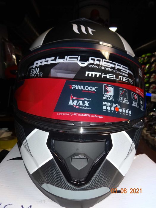 каска MT Thunder 3 SV Trace пистов мото мотор тъмни очила ПРОМО!